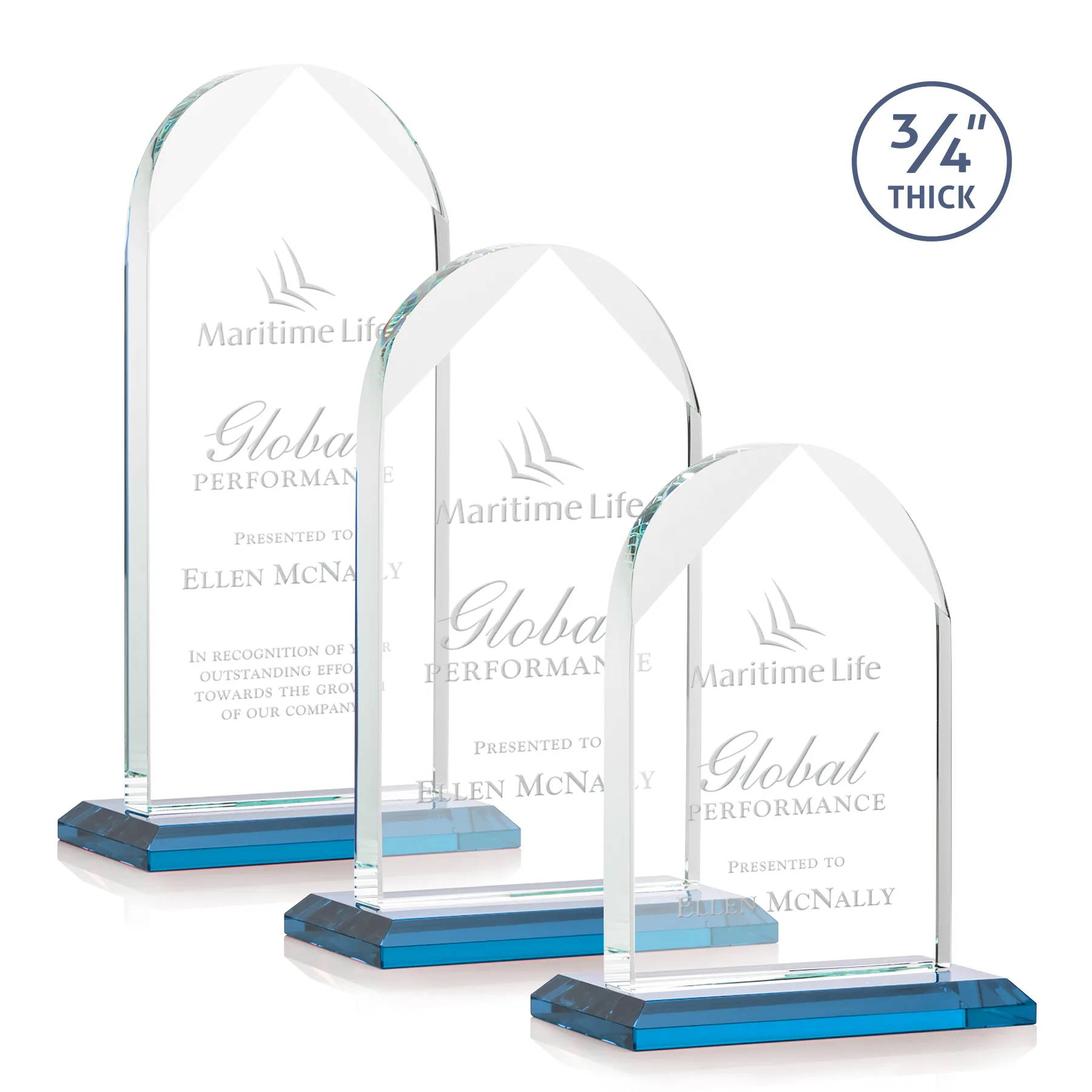Deep Etch, Standard base, Sky Blue