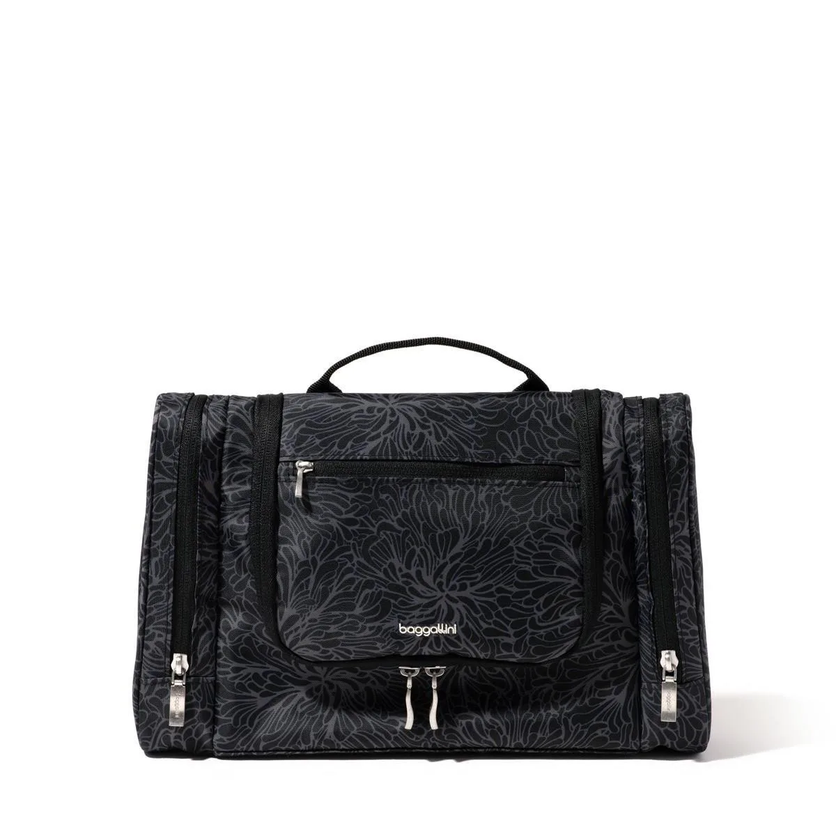 Baggallini Toiletry Kit - Midnight Blossom Black