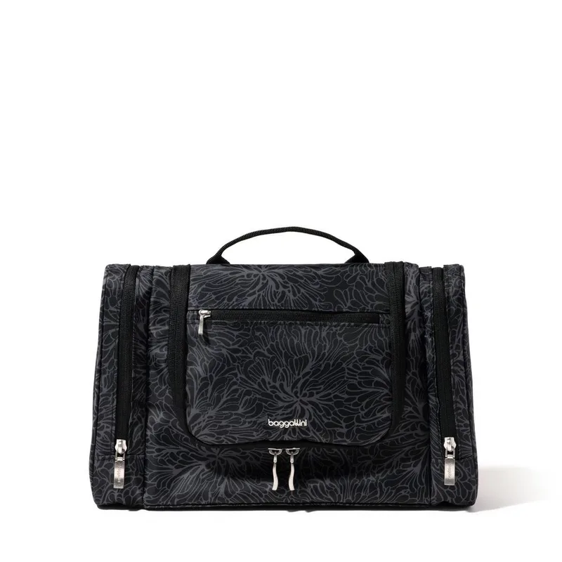 Baggallini Toiletry Kit - Midnight Blossom Black