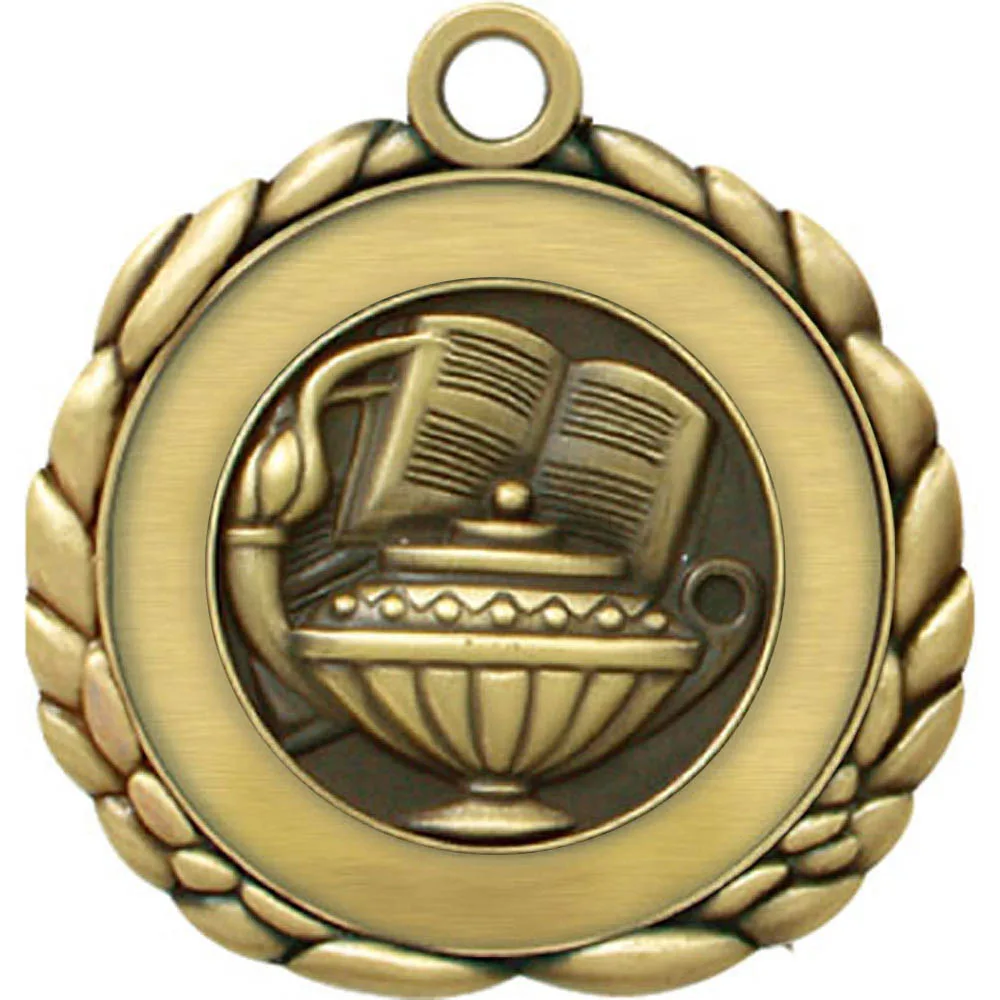 Book & Lamp Quali-Craft Medallion (2-1/2") view 2