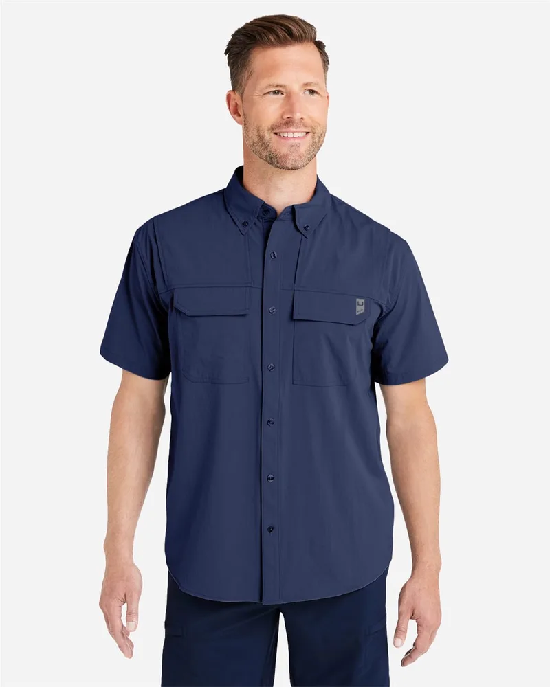 HUK® Men's Creekbed Short Sleeve Shirt view 2