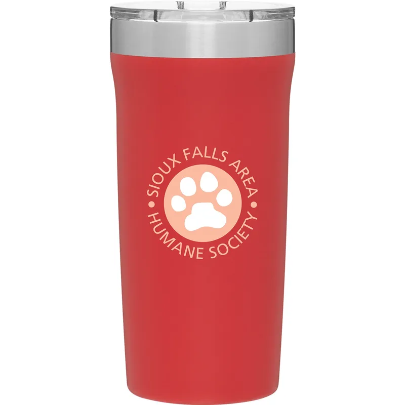 18 oz Palermo Travel Tumbler (Matte Red)