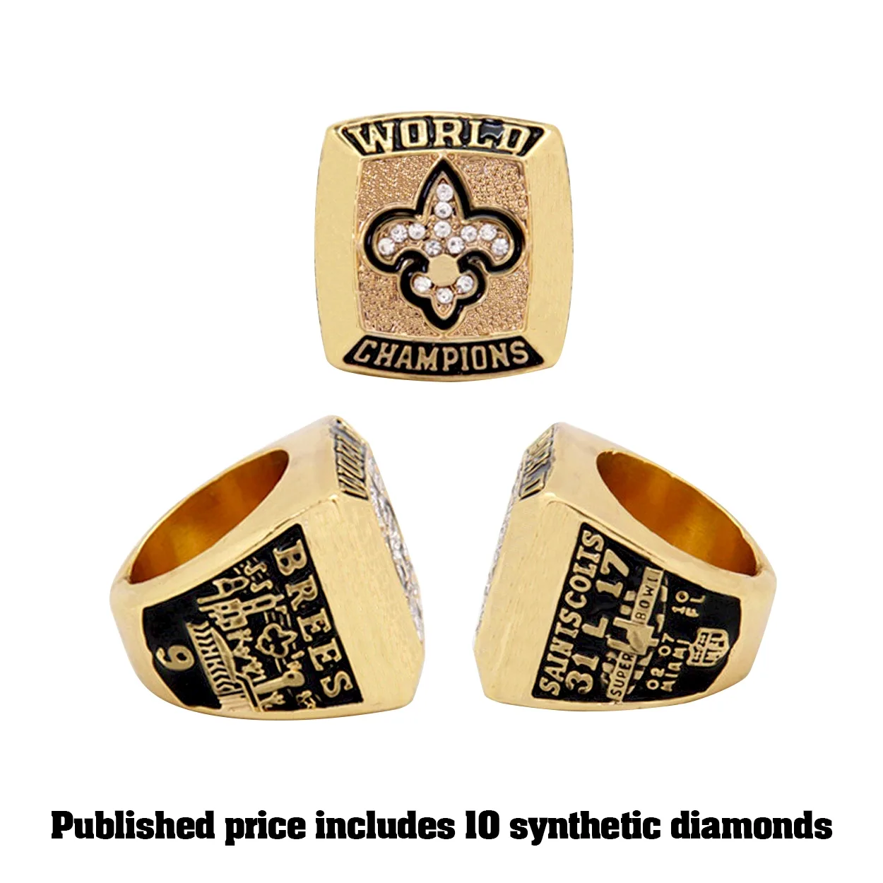Replica Championship Ring - Shiny Gold