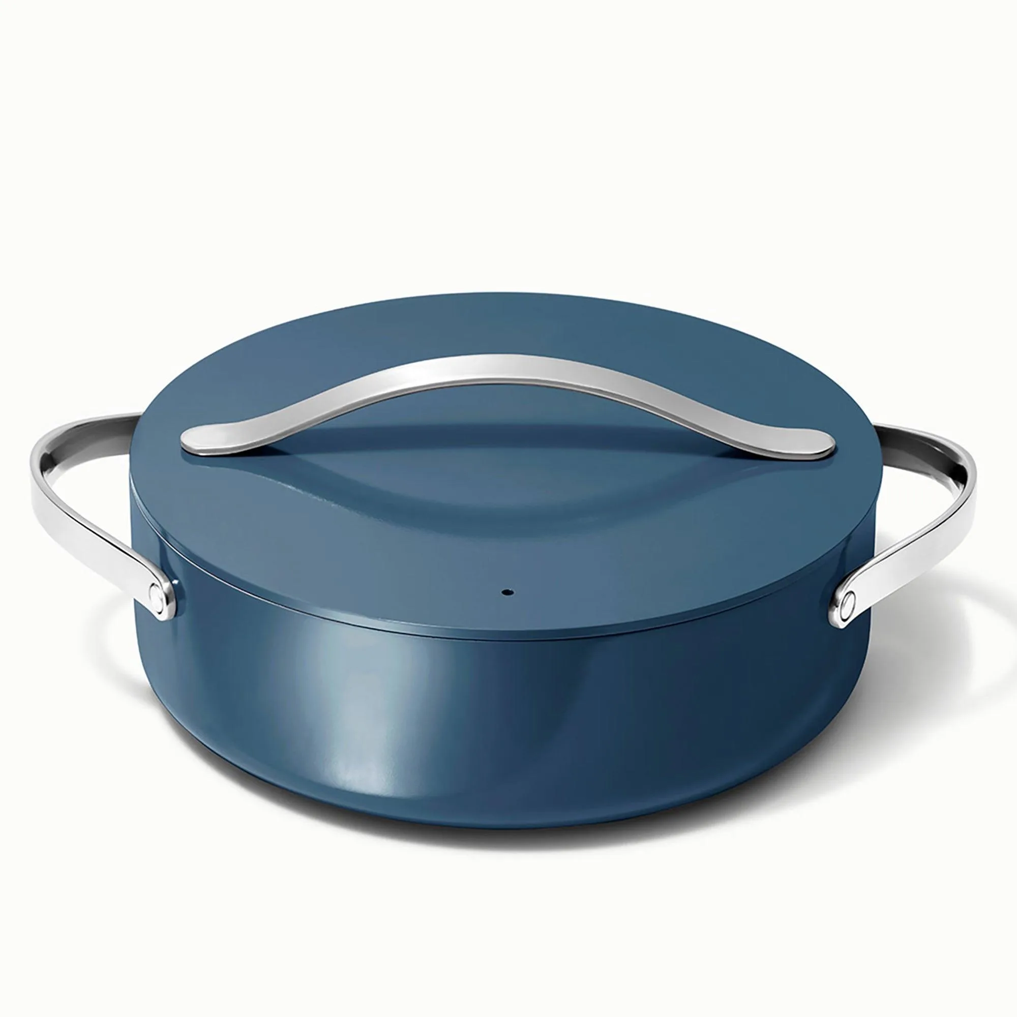 Caraway 6Qt Nonstick Ceramic Rondeau Pan W/ Lid Navy