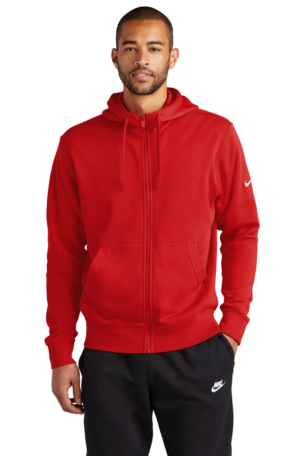 Nike Club Fleece Sleeve Swoosh Full-Zip Hoodie view 4