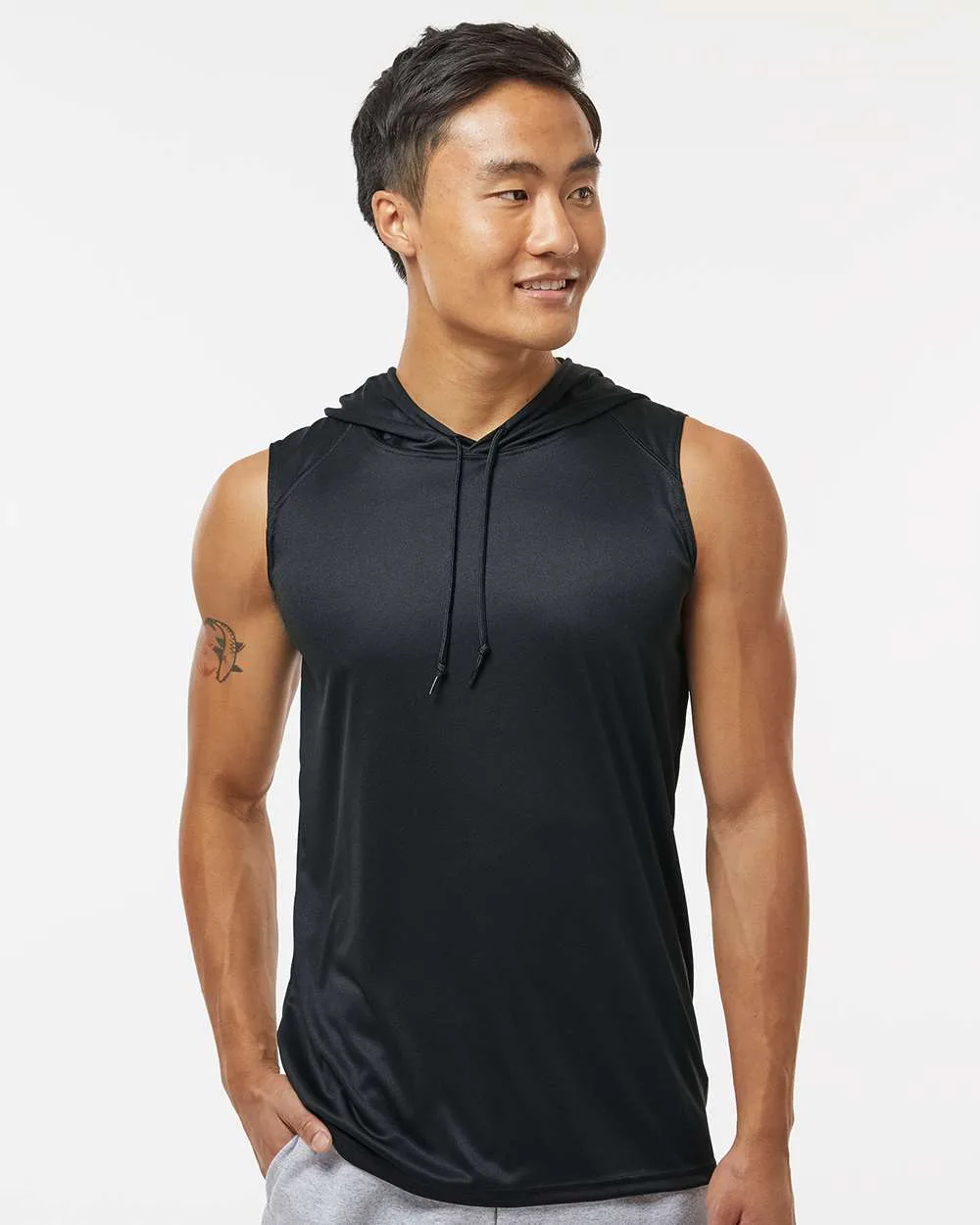 Badger B-Core Sleeveless Hooded T-Shirt