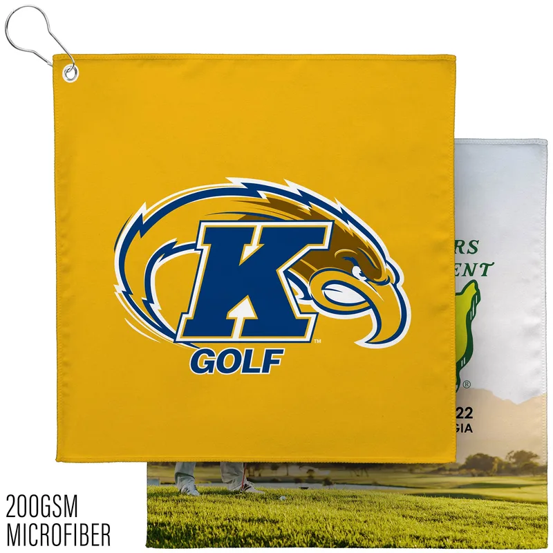 12" x 12" Sublimated Golf Towel w/Grommet - 200GSM - Sublimation
