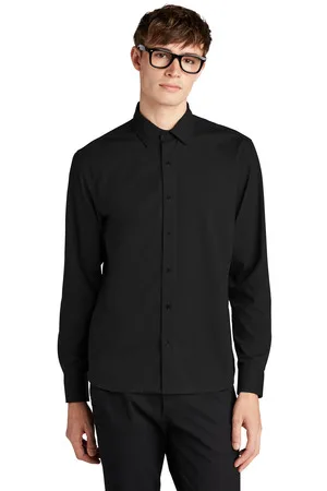 Mercer+Mettle® Long Sleeve Stretch Woven Shirt view 3