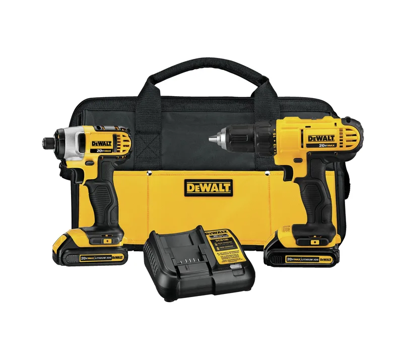 DeWalt 20V MAX Lithium-Ion 2-Tool Combo - Drill/Driver & Impact Driver
