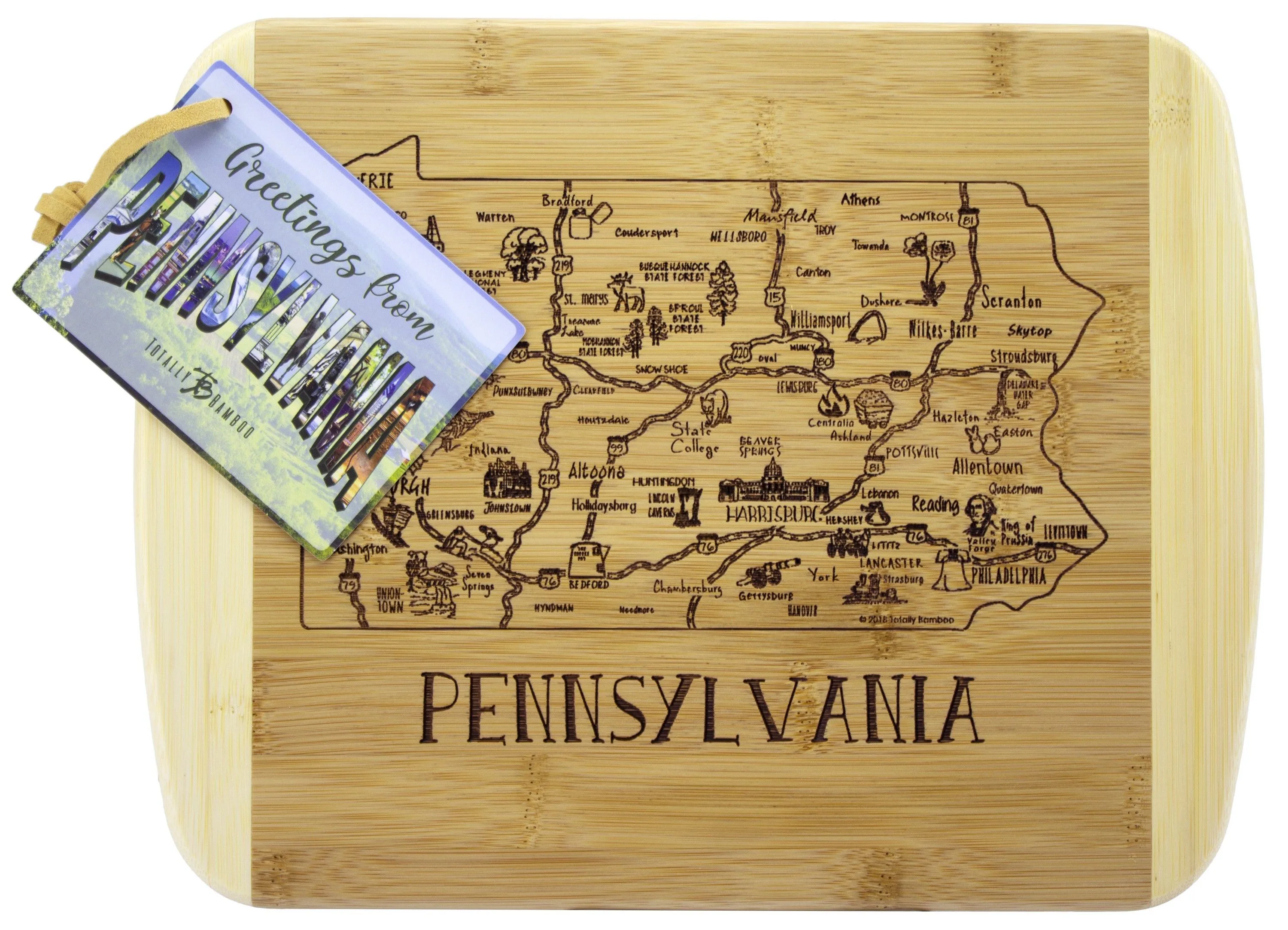 A Slice of Life Pennsylvania Serving & Cutting Board view 2