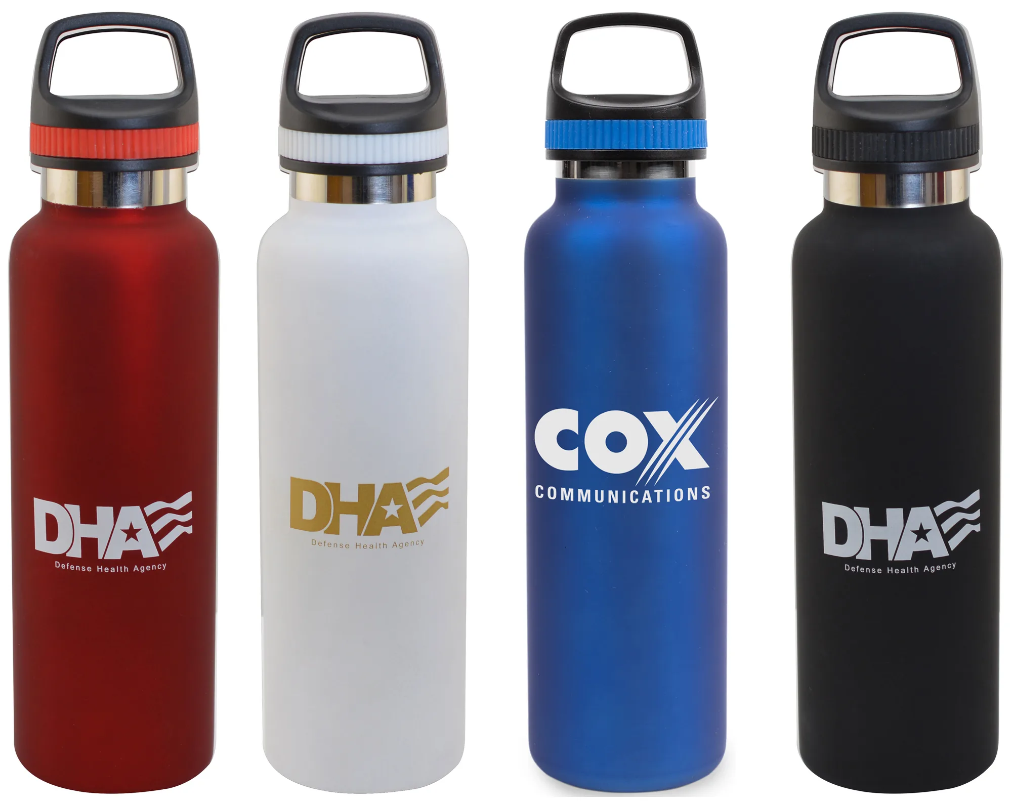 20 Oz. Satin Stainless Steel Insulated Vacuum Bottle w/Handle Lid