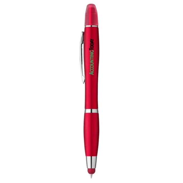 Curvaceous Metallic Stylus Highlighter Pen view 4