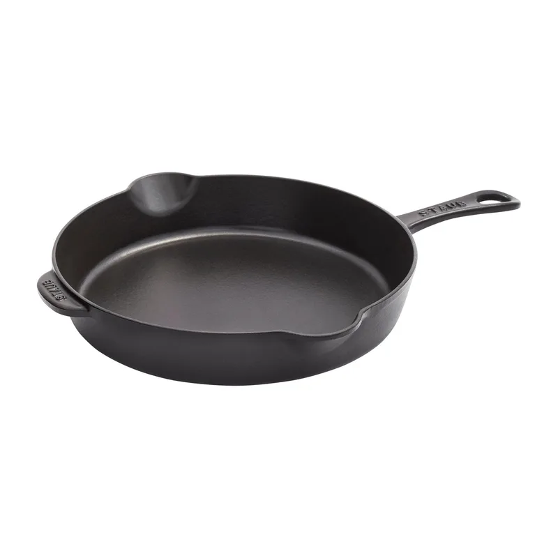 Staub 11" Matte Black Traditional Cast Iron Skillet