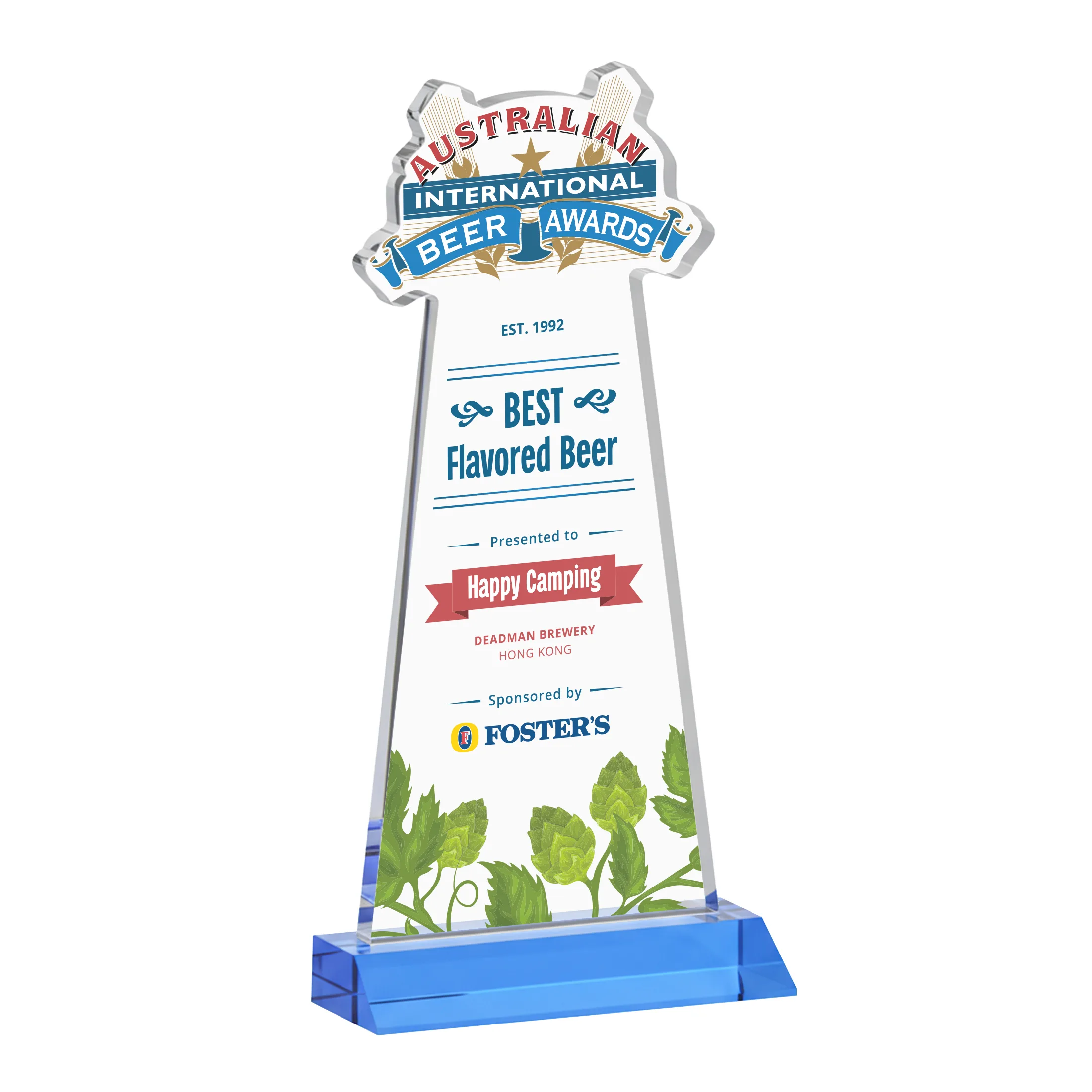 EdgeCraft Tapered Award on Base