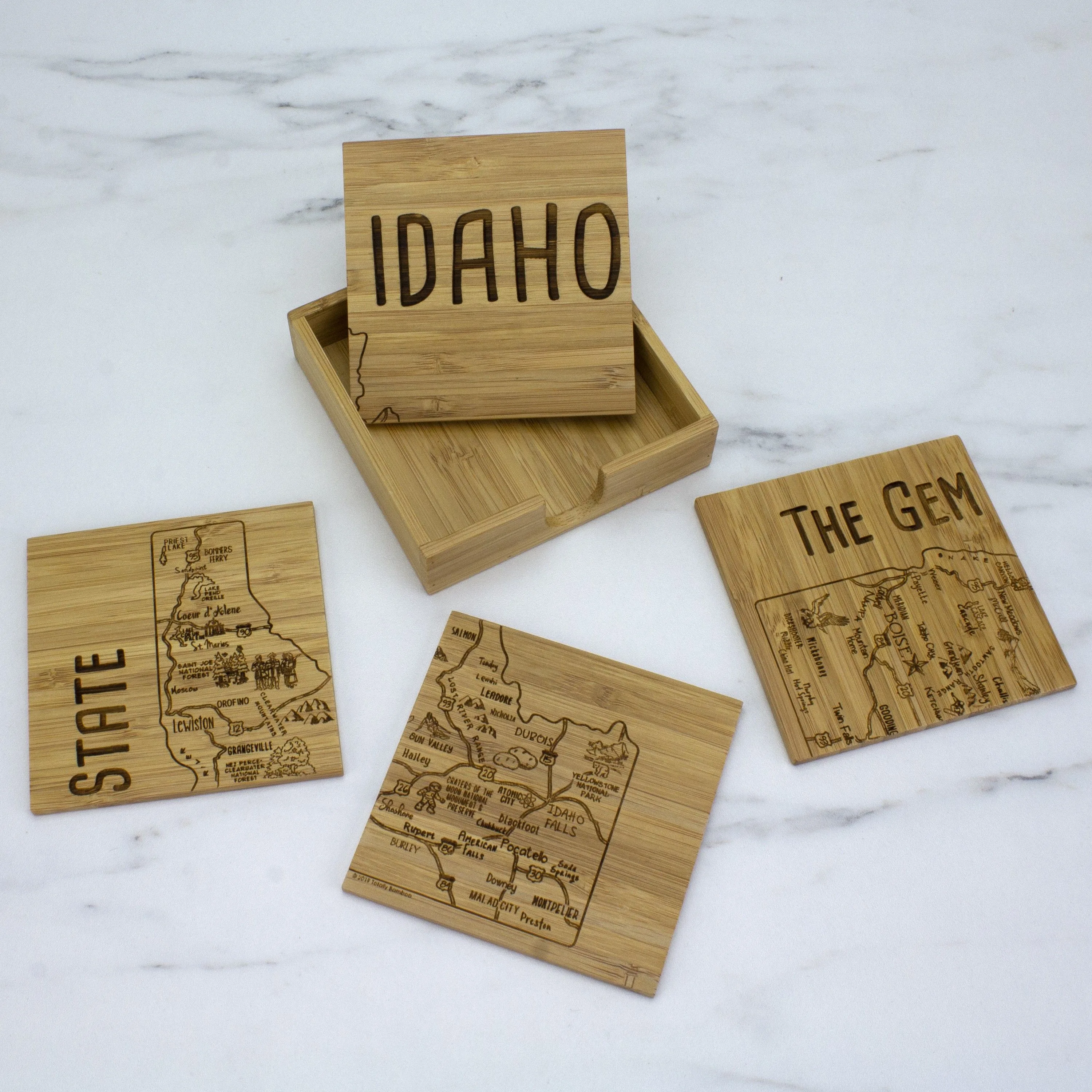 Idaho Puzzle Coaster Set view 2