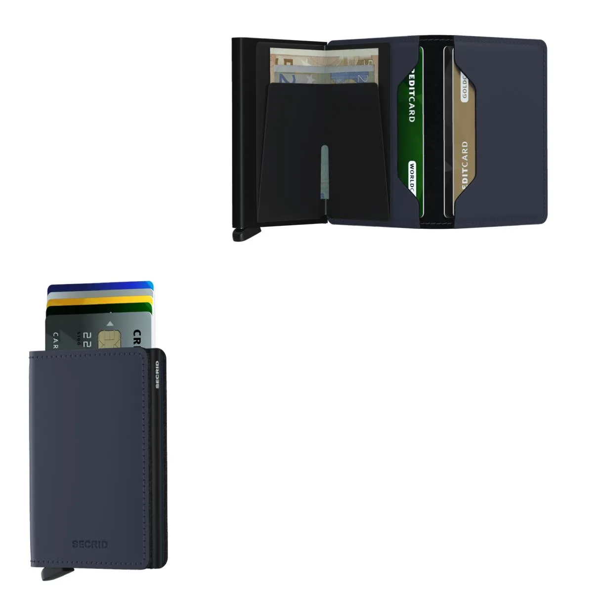 Secrid Slimwallet Matte Leather - Nightblue