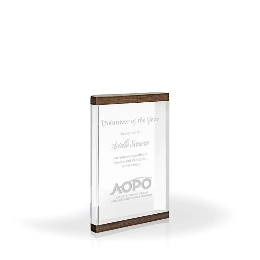 Hazel Acrylic and Wood Award