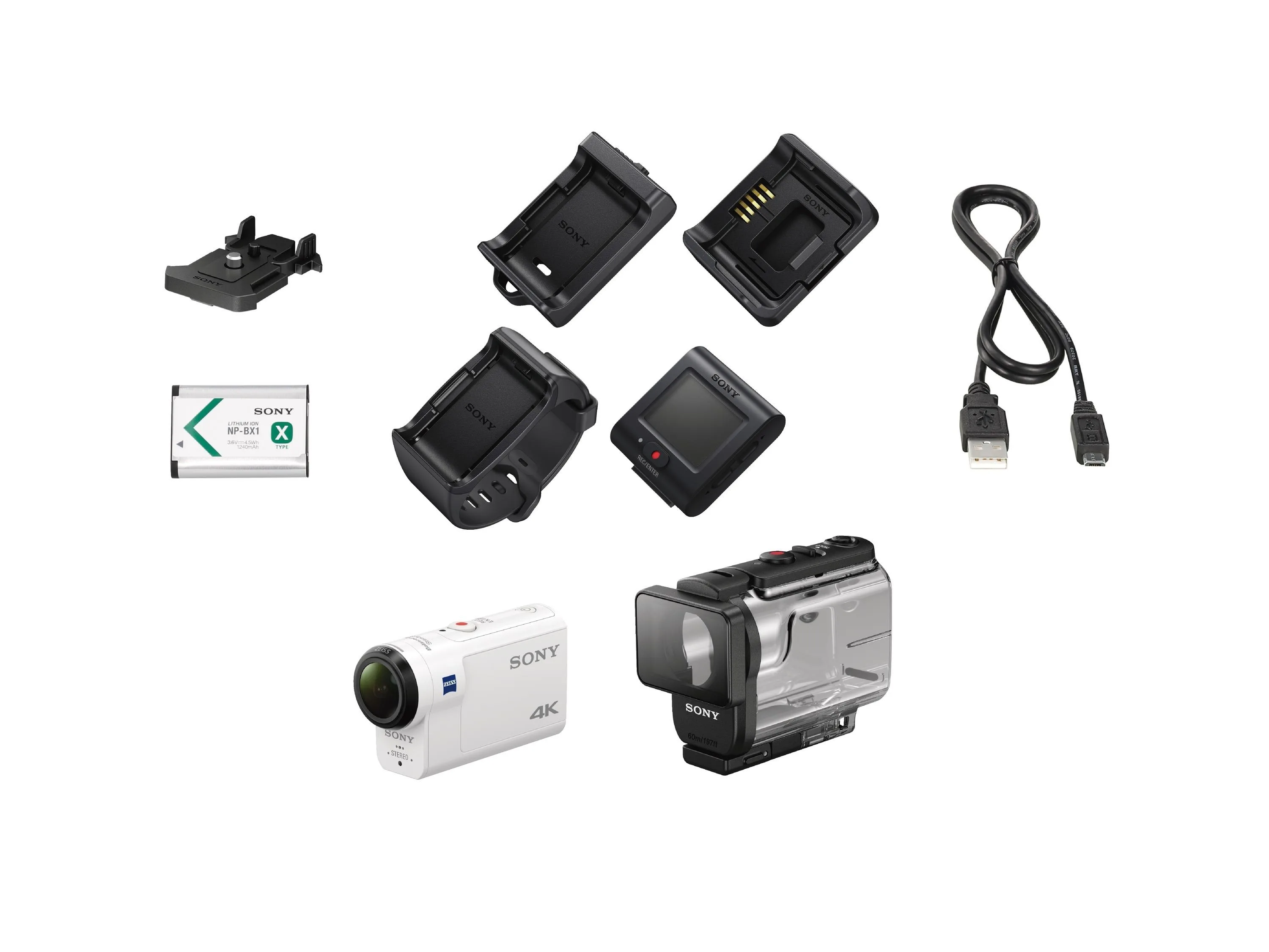 Sony® Mountable 4K Action Cam Camera w/Wi-Fi & GPS