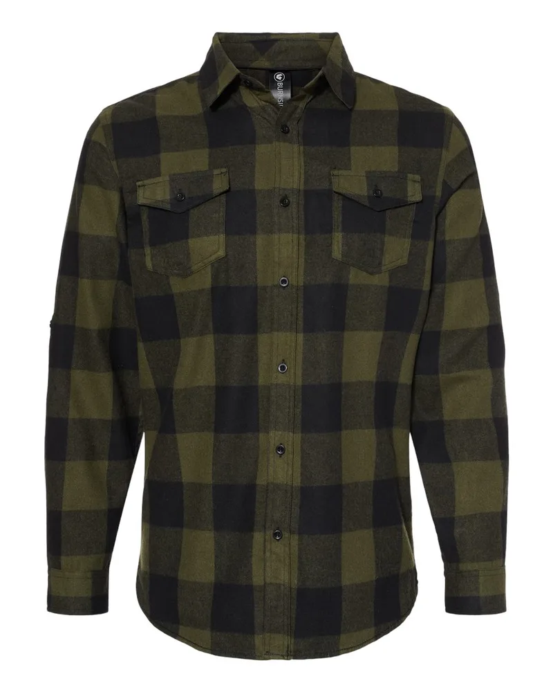 Burnside® Yarn Dyed Long Sleeve Flannel Shirt