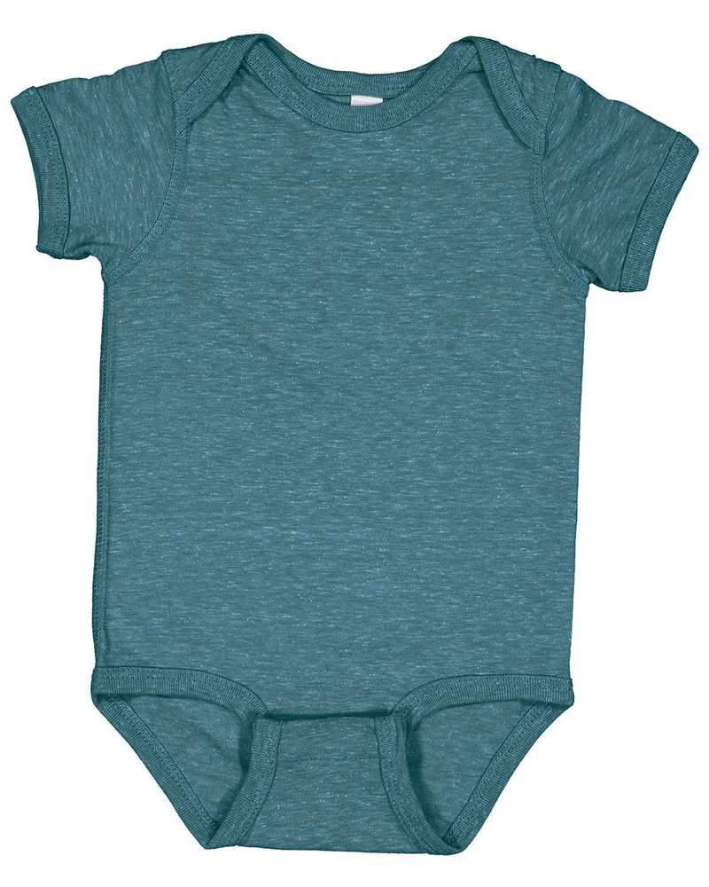 Rabbit Skins Infant Harborside Melange Jersey Bodysuit view 7
