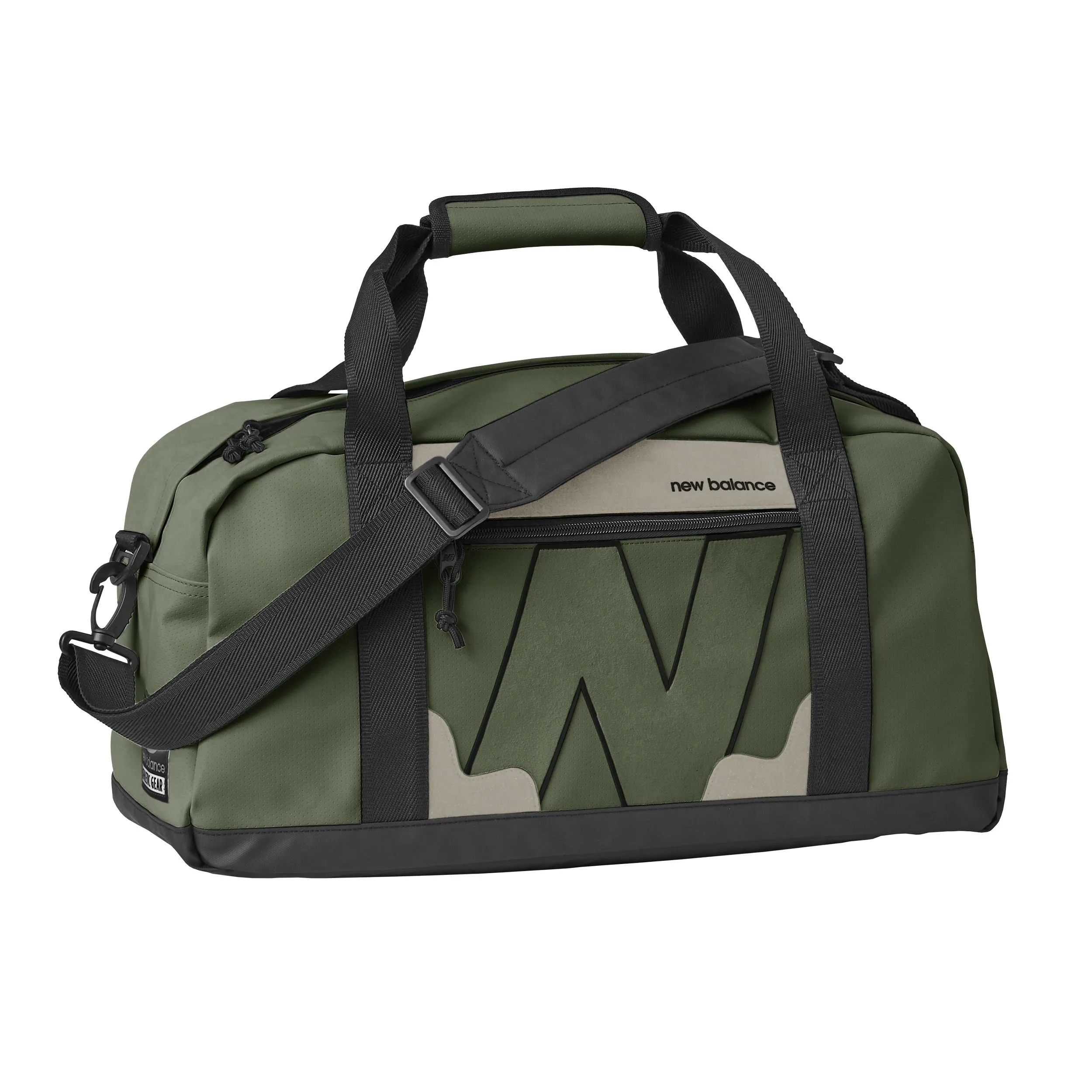 New Balance Legacy Olive Green Duffel Bag 9.6X 19.3