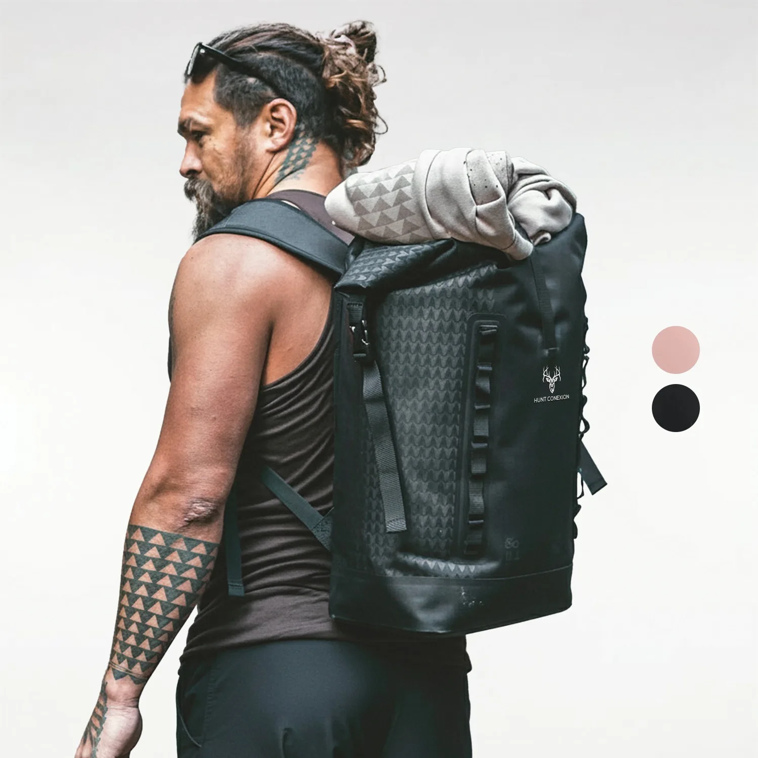 GOT BAG® ROLLTOP Jason Mamoa – GOTS Certified Ocean Plastic Backpack