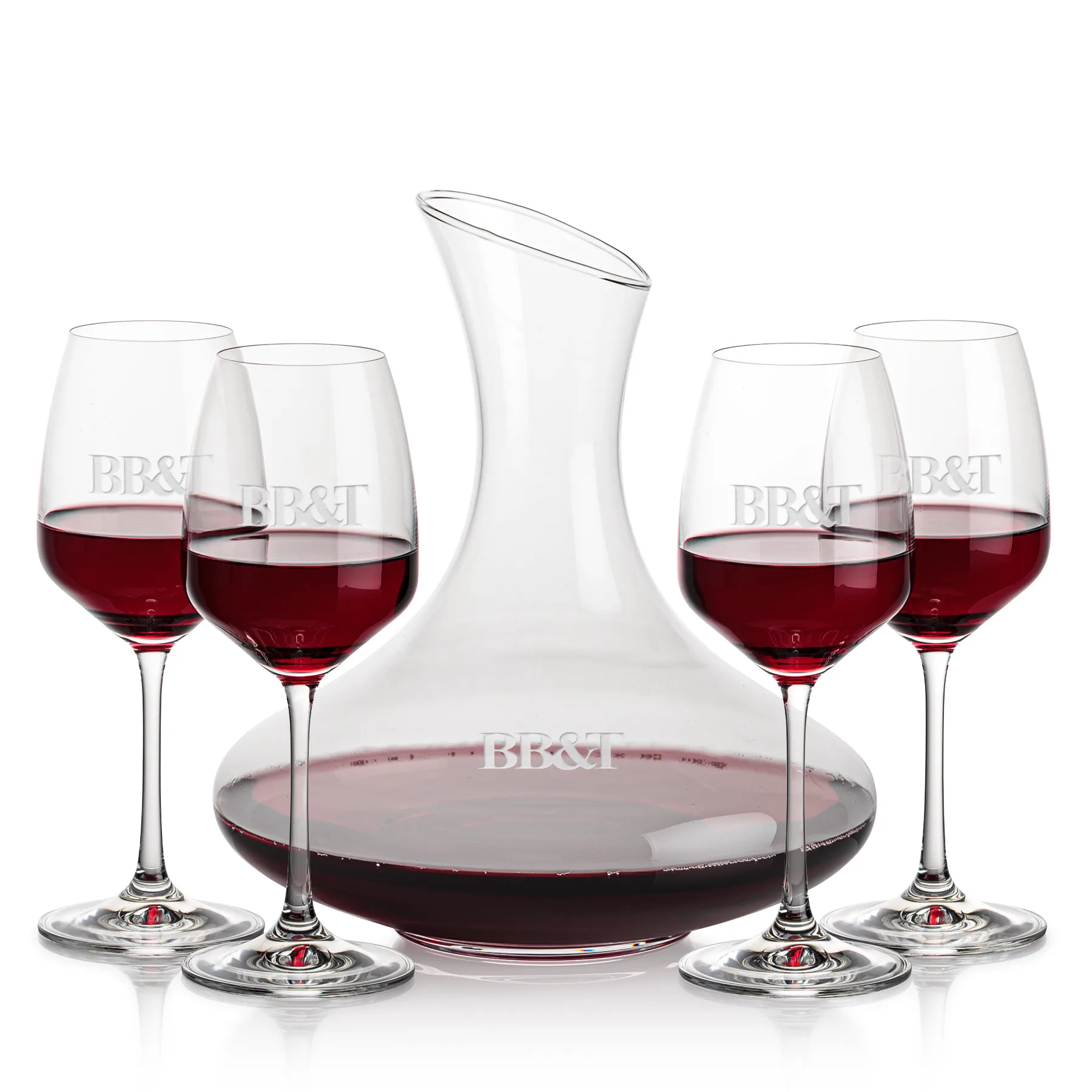 Carafe Stemmed Set, Oldham Set, Carafe & 4 Wine