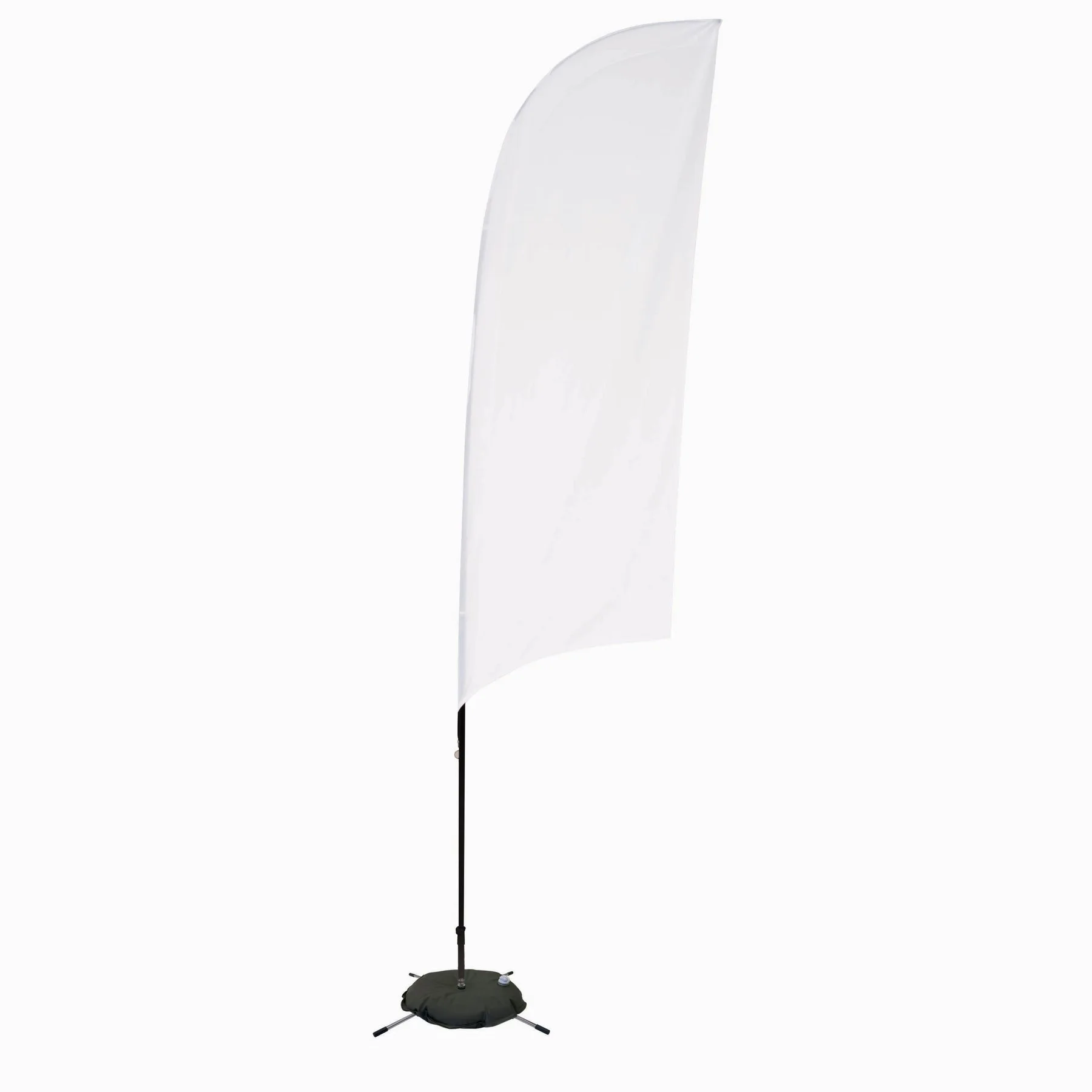9' Streamline Razor Sail Sign Flag, 1-Sided, Scissor Base view 2