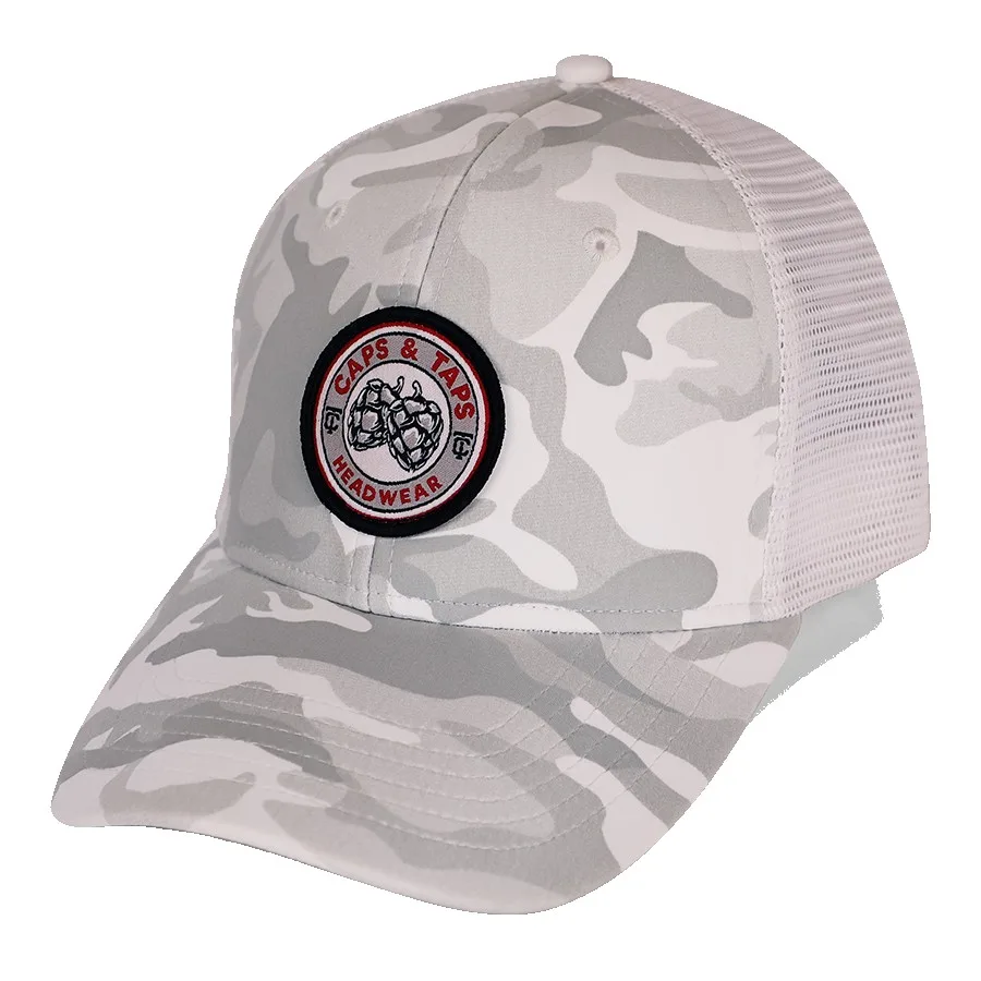 Tonal Camo Traditional Structured Low-Profile Mesh Back Cap
