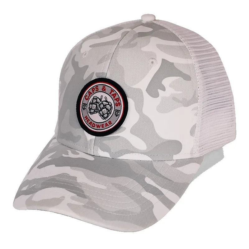 Tonal Camo Traditional Structured Low-Profile Mesh Back Cap