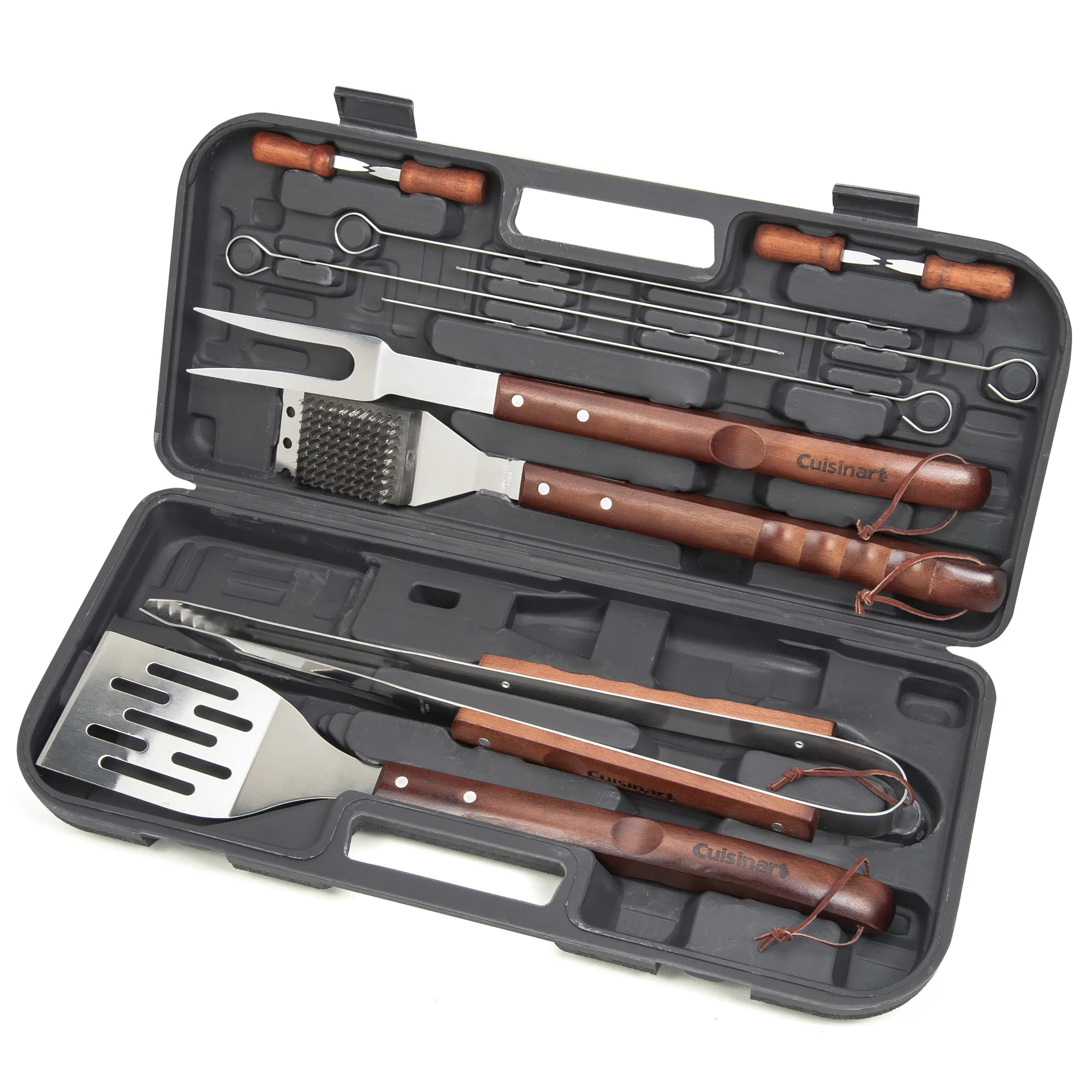 Cuisinart 13 Piece Wooden Handle Grilling Set