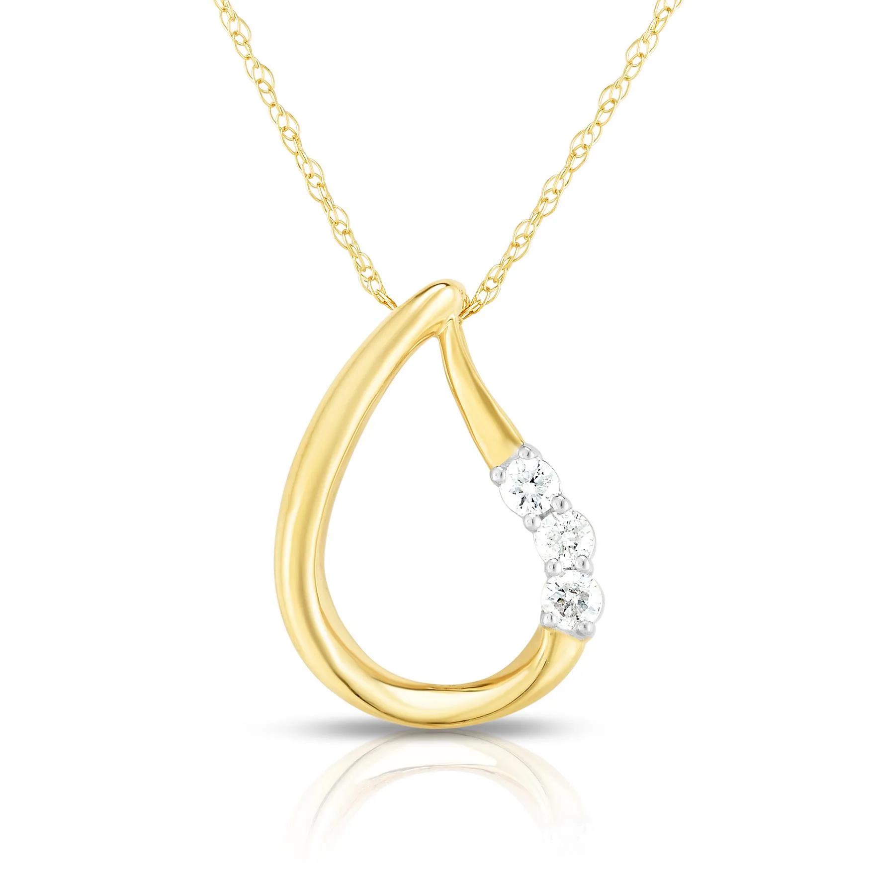 Jilco Inc Teardrop Diamond Pendant