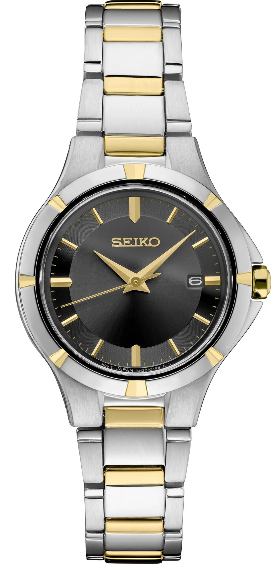 Seiko Watch Ladies Essential Tt Charcol Dial