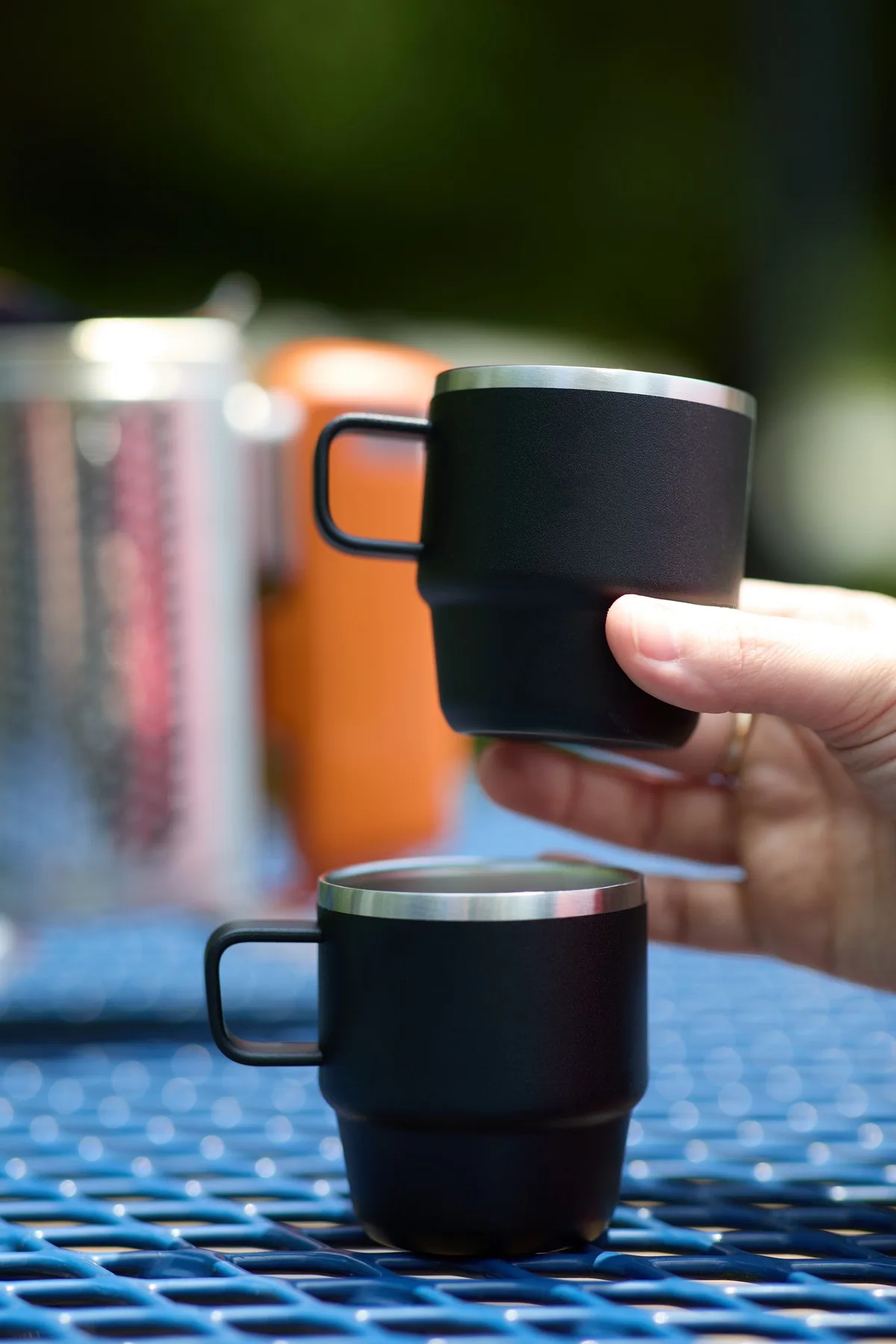 Doppio Stackable Recycled Mug Set 6oz view 2