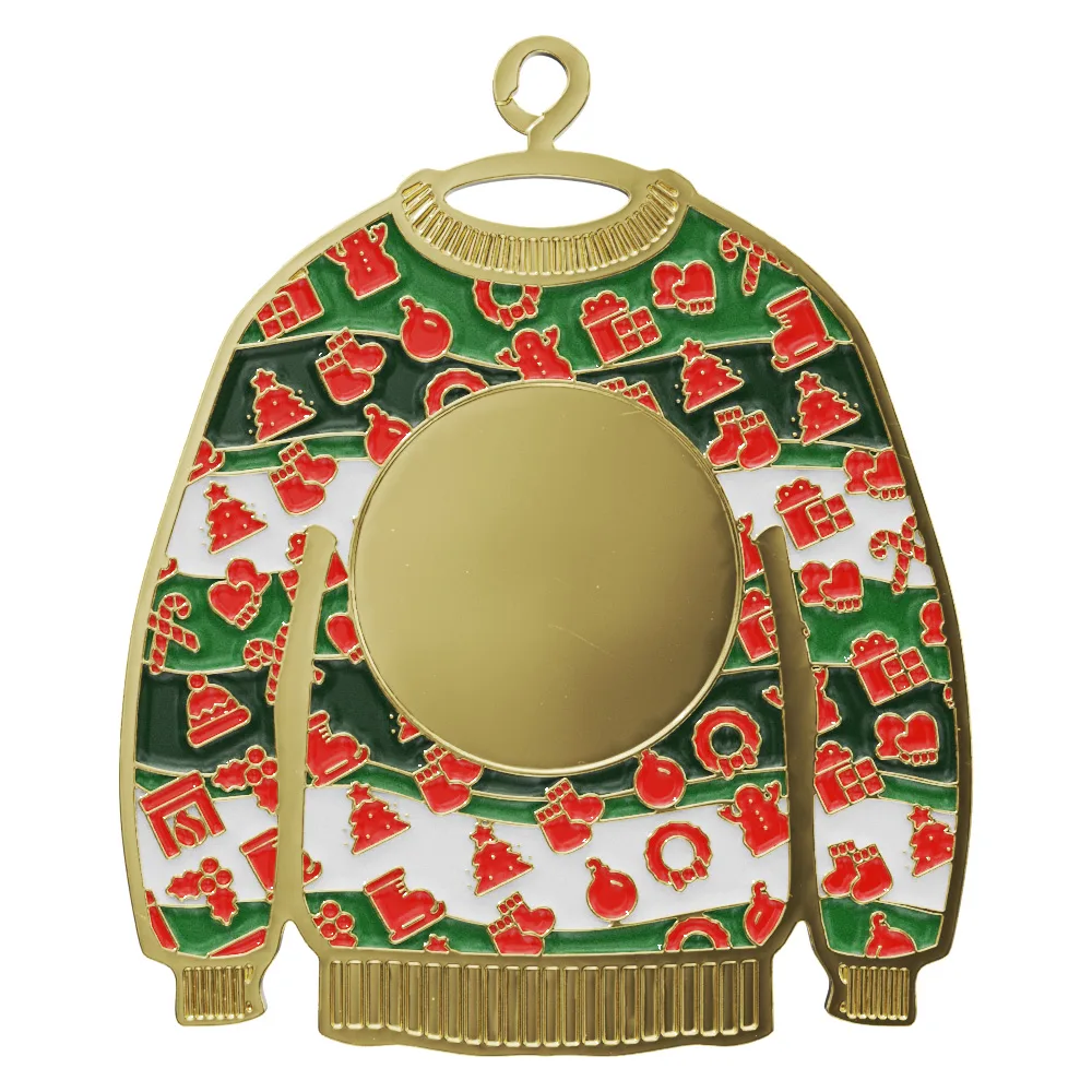 Vibraprint® Ugly Sweater Ornament (2-1/2") view 2