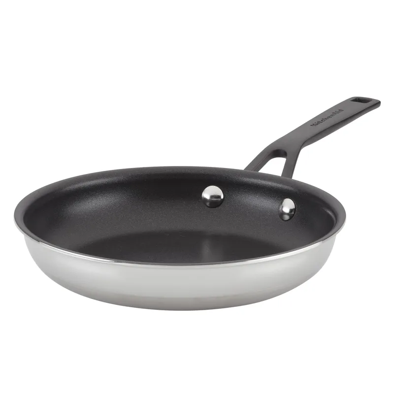 KitchenAid 8.25" Stainless Steel 5-Ply Clad Nonstick Fry Pan