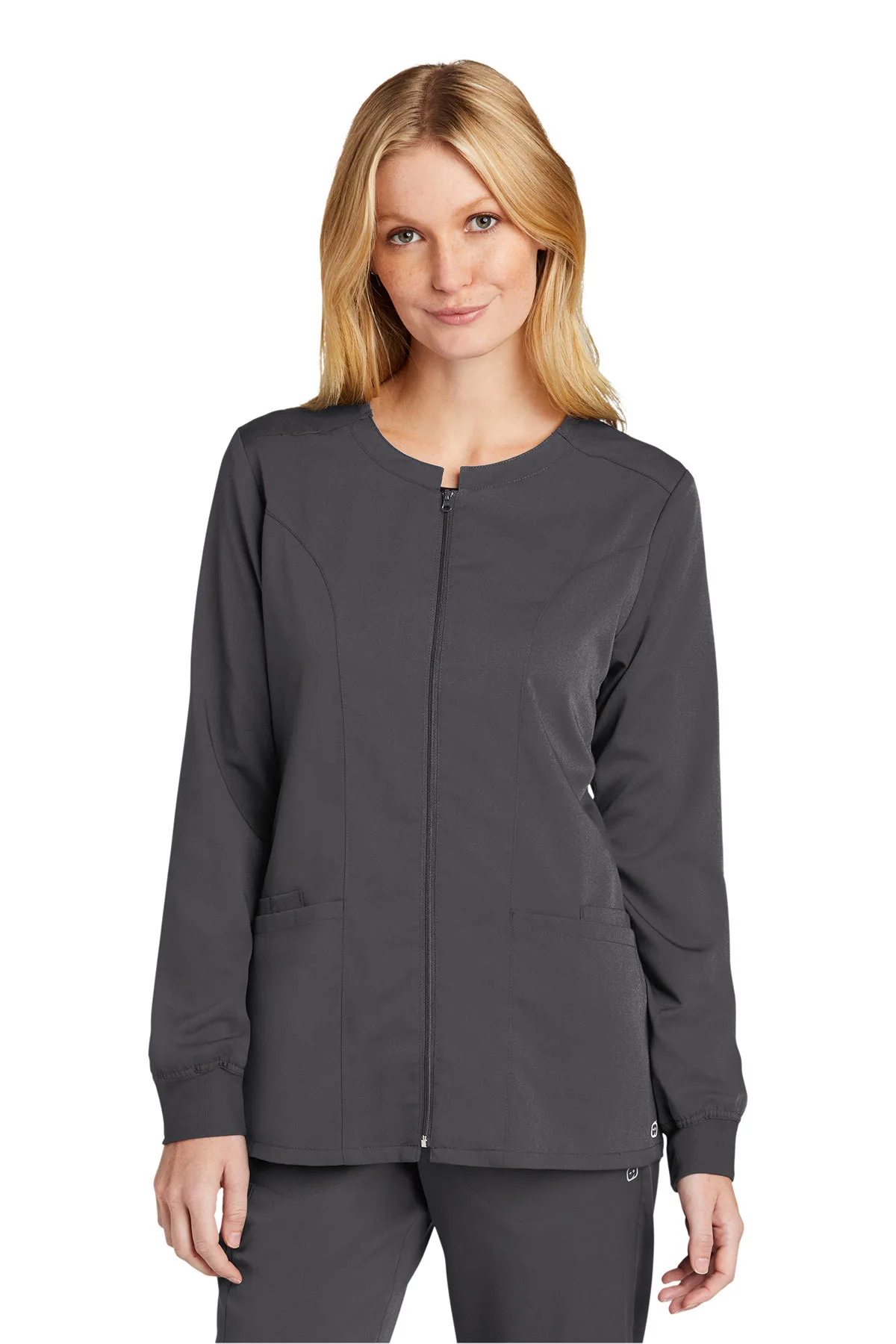 Wink® Women's Premiere Flex™ Full-Zip Scrub Jacket view 4