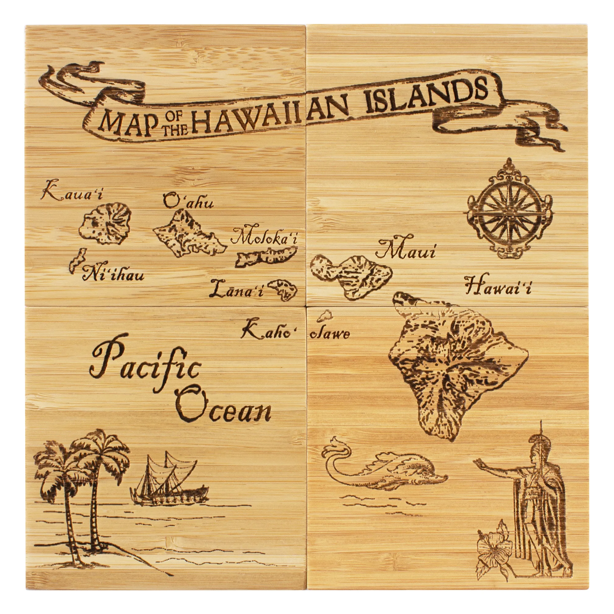 Hawaii Puzzle Coaster Set view 3