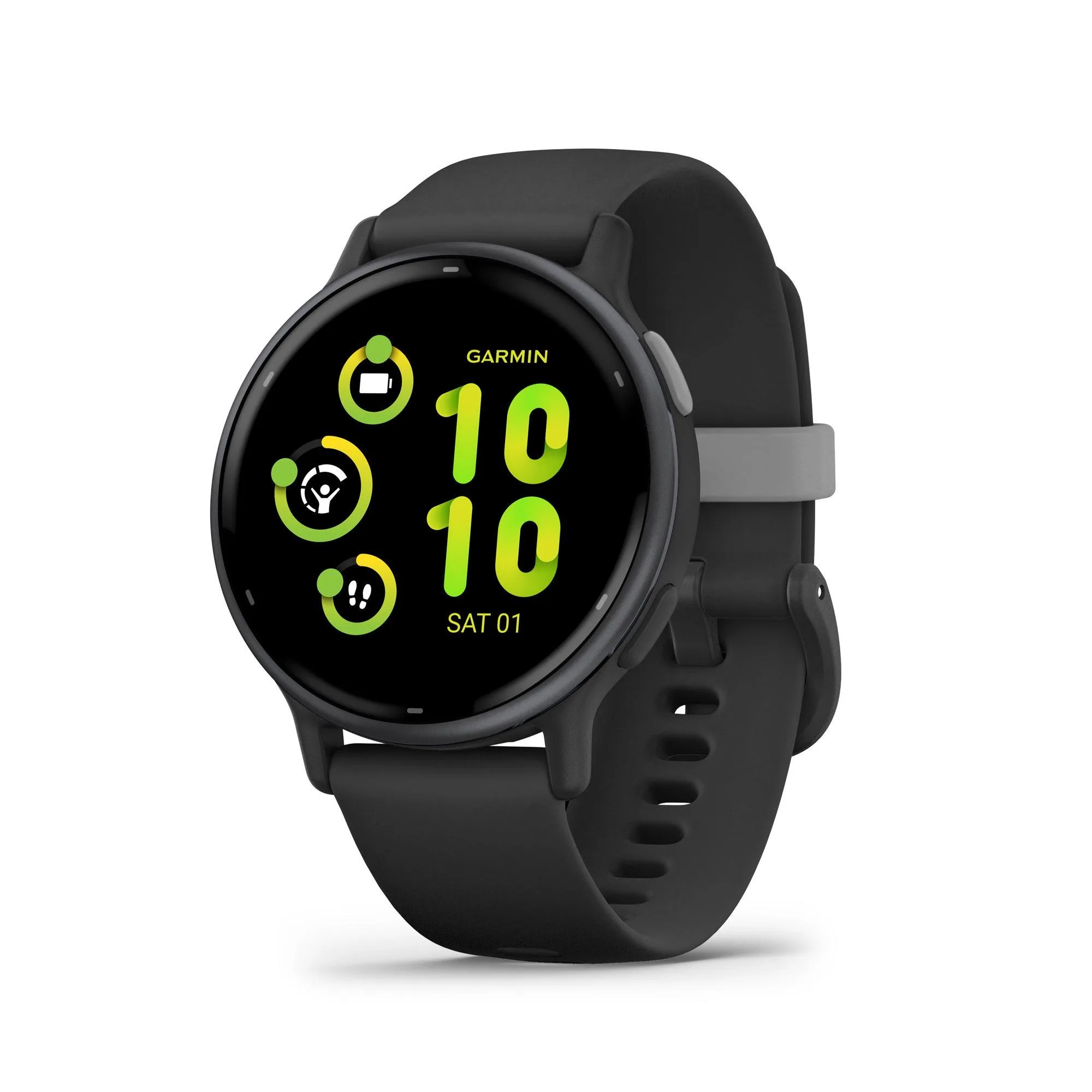 Garmin® Vivoactive 5 Fitness Smartwatch Slate W/ Black Silicone Band