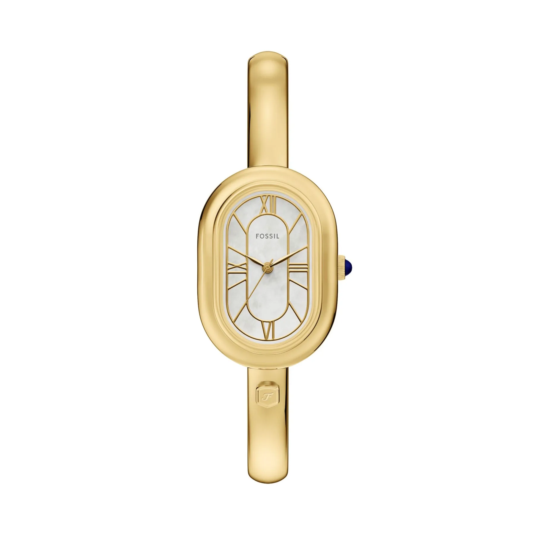 Fossil Women's Sloan Three-Hand Gold-Tone Stainless Steel Watch Bangle