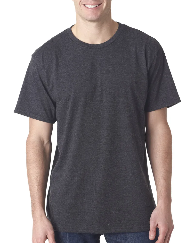 BAYSIDE Adult USA Made Heather Jersey T-Shirt