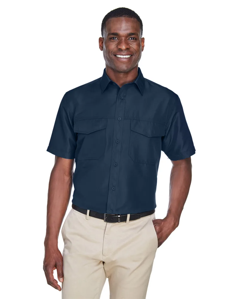 Harriton Men's Key West Short-Sleeve Performance Staff Shirt view 5