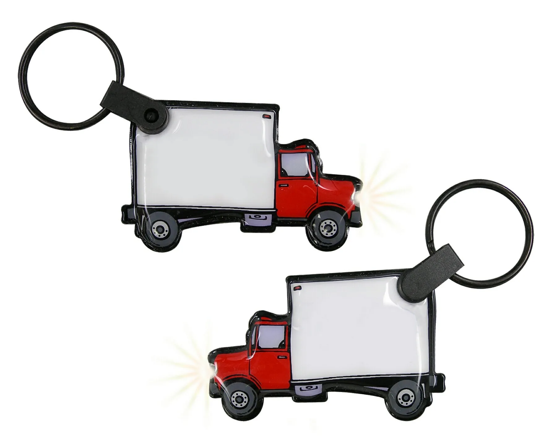 ShapeLights™ Color-A-Shape Key Ring Flashlight (Truck) view 2