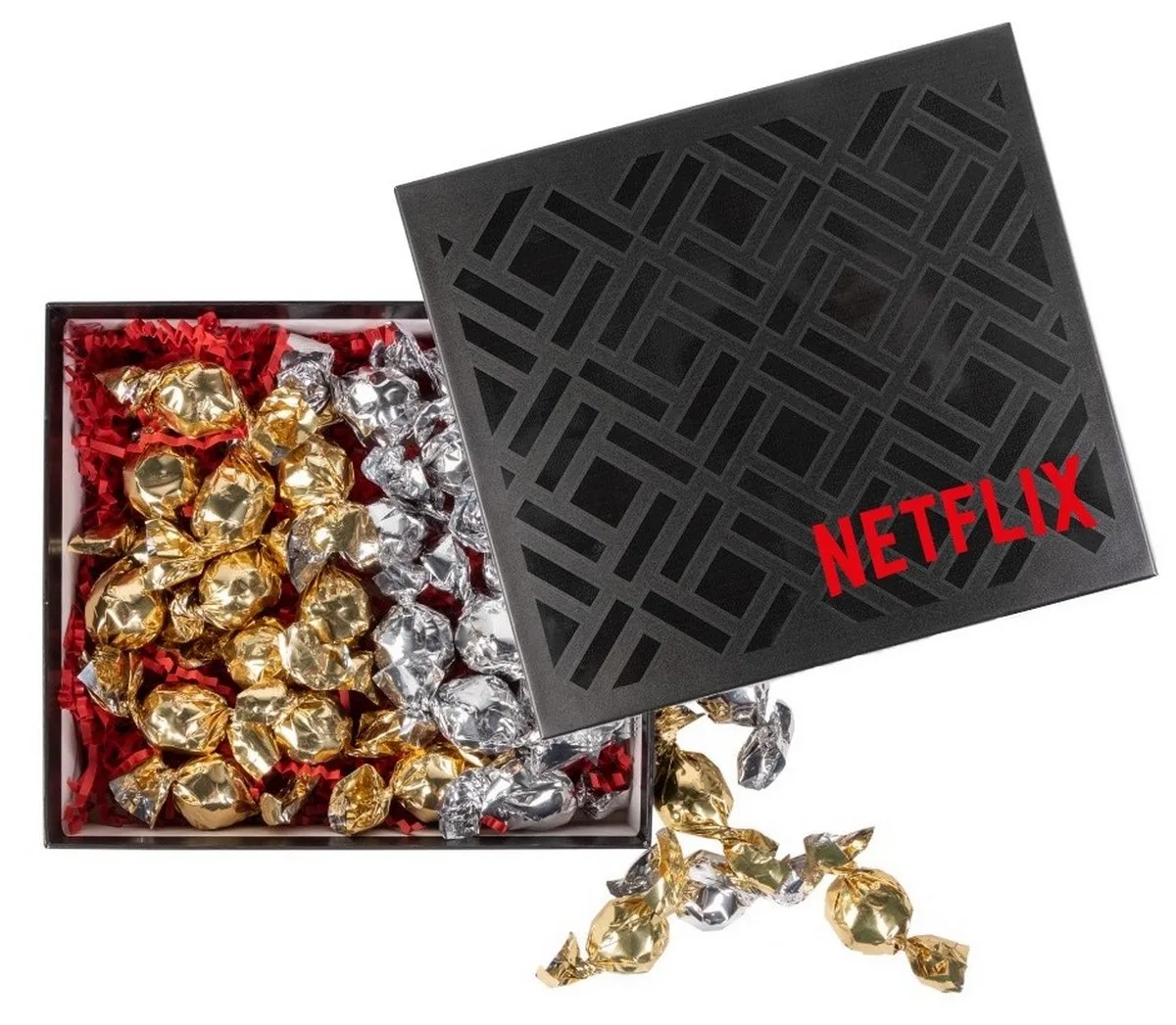 Deluxe Box with Twist Wrapped Chocolate Truffles