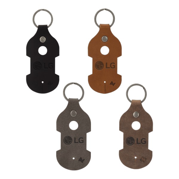 Ryder Leather Earbud Keychain