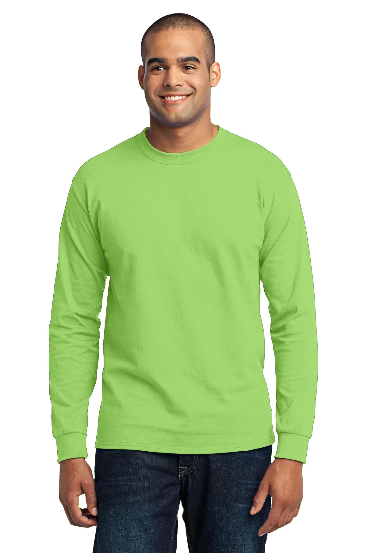 Port & Co™ Long Sleeve Core Blend Tee. view 3