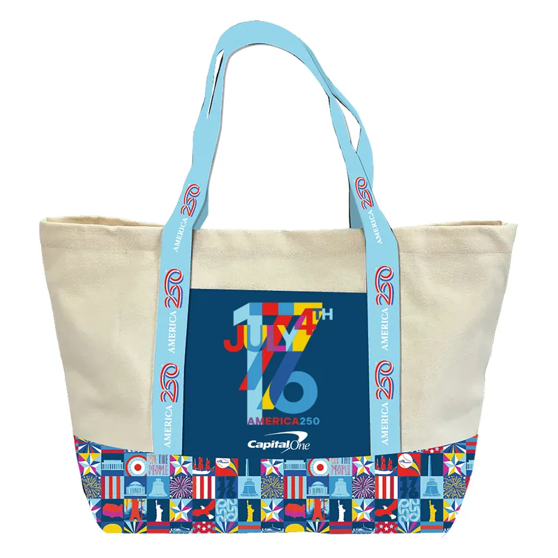 Custom Large rPET Canvas Tote