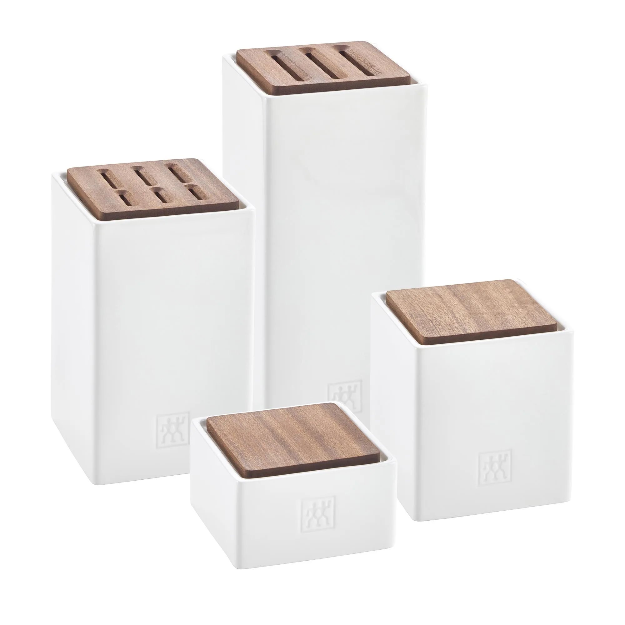 Zwilling 4Pc Bamboo & White Kitchen Storage Set