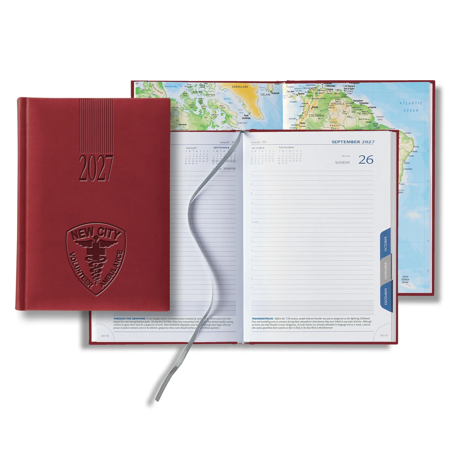 Castelli Tucson Medio White Page Tabbed Daily Diary view 7