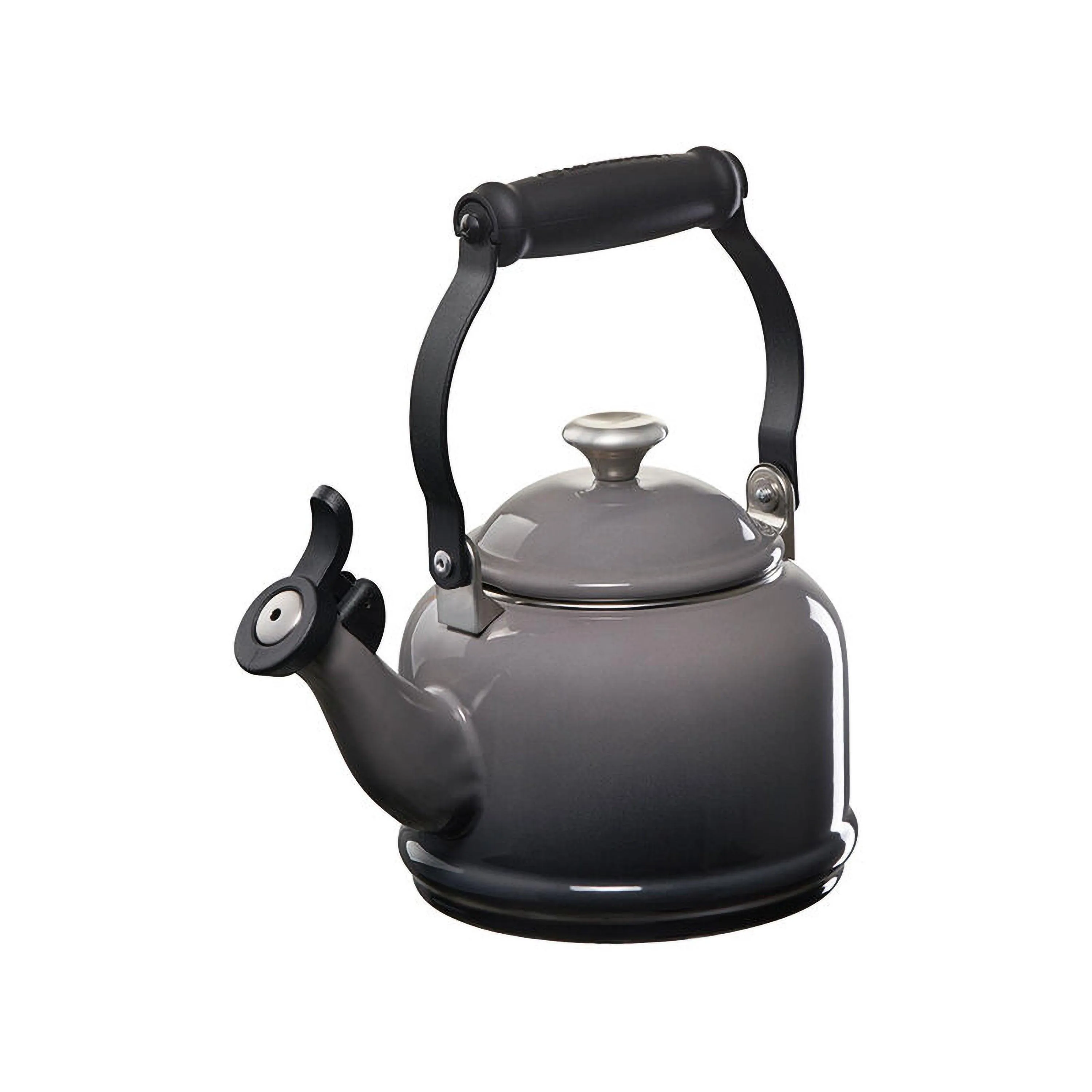 Le Creuset Demi Kettle W/ Metal Finishes Oyster